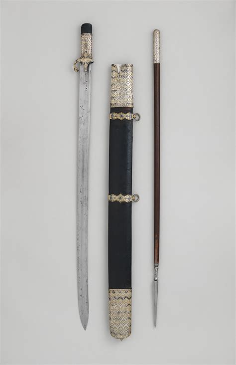 Saber And Dart With Scabbard Mounts And Scabbard Turkish Blade