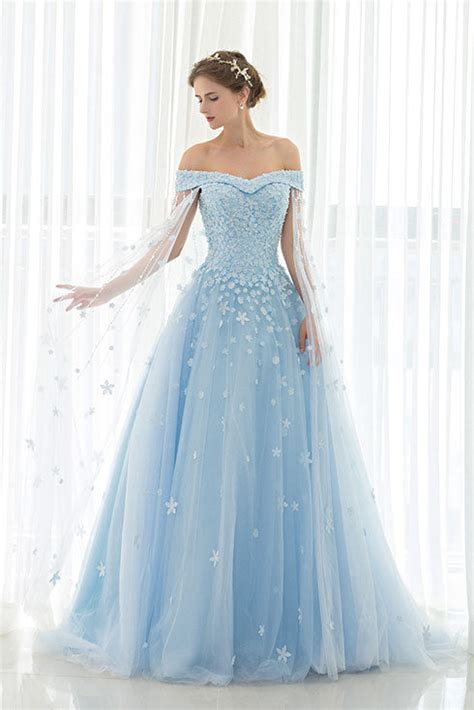 Blue Elsa Gown Prom Formal Dress En903 Jojo Shop