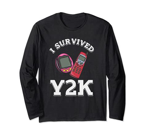 Long Sleeve Vintage 90s I Survived Y2k T Shirt