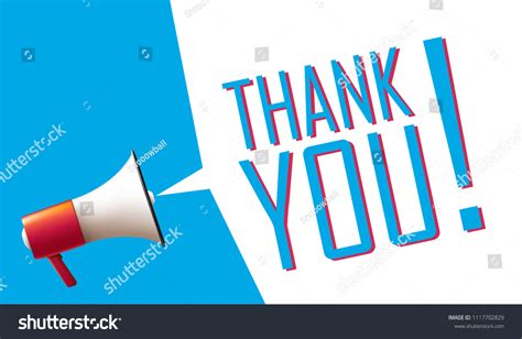 Thank You Megaphone Images Stock Photos Vectors Shutterstock