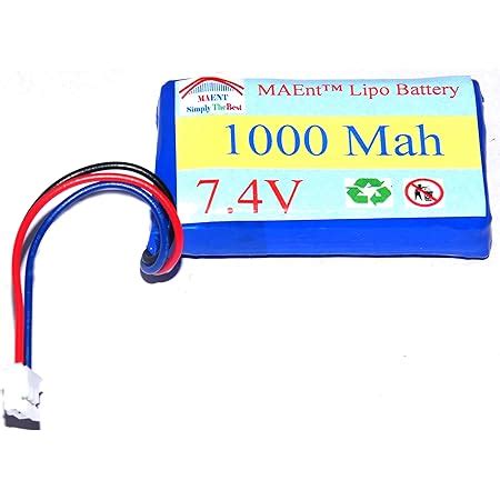 Maent Pcs Protected V Lithium Polymer Rechargeable Battery Lipo