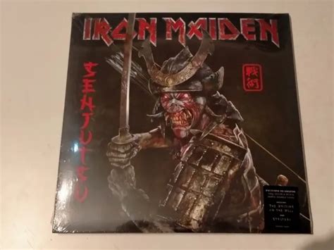 Iron Maiden Senjutsu Lp Limited Edition Silver Blac Marble