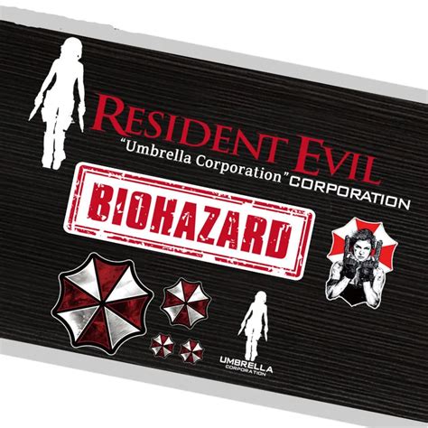 Reflective Resident Evil Car Body Stickers Decorations Umbrella