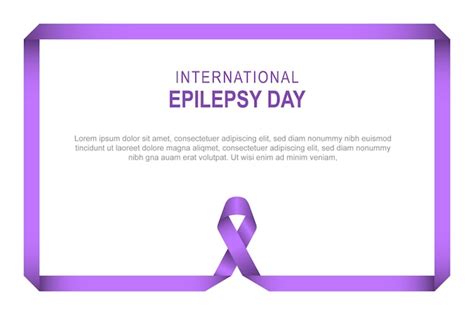 Premium Vector International Epilepsy Day Background Awareness