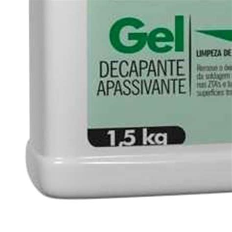 Gel Decapante e Apassivante 1 5Kg para Aço Inoxidável Amazonia