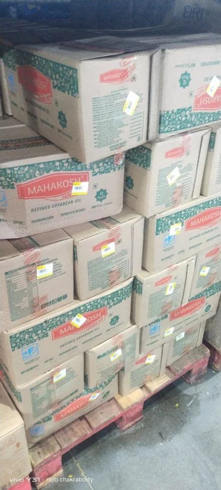 Mahakosh Soyabean Oil Packaging Size 1 Litre Tin At Rs 15 Litre In