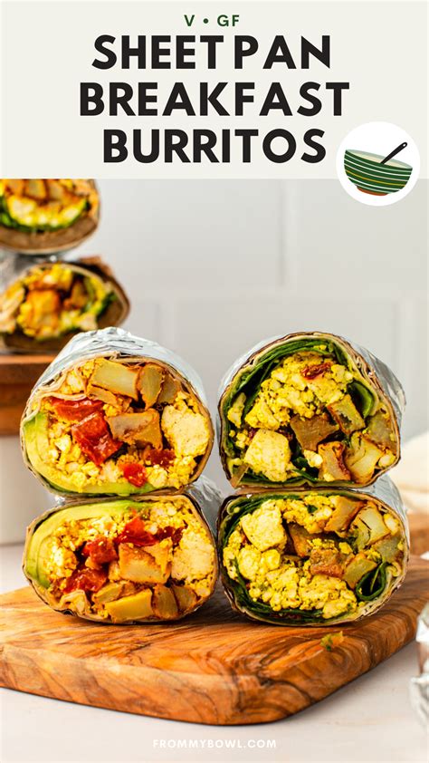 Sheet Pan Vegan Breakfast Burritos (4 Ways!) - From My Bowl