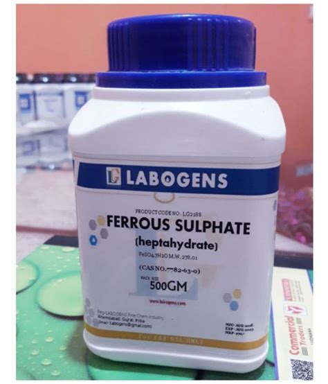 LABOGENS FERROUS SULPHATE Heptahydrate 500gm LR Grade Buy Online At