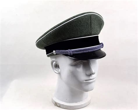 WWII GERMAN ELITE OFFICER HAT OFFICER ARMY MILITARY WOOL CAP 57 58 59 ...