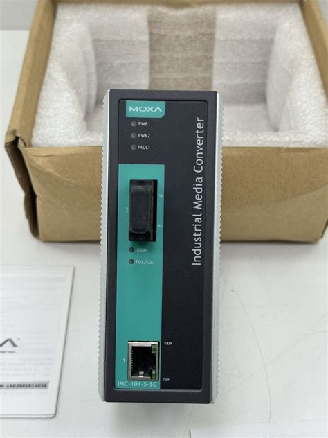 MOXA IMC-101-S-SC-T INDUSTRIAL MEDIA CONVERTER V2.3.1 | eBay