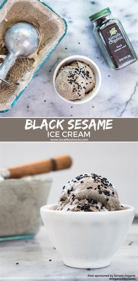 Black Sesame Ice Cream Local Food Rocks