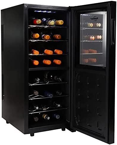 Koolatron Urban Series 24 Bottle Dual Zone Wine Cooler Black