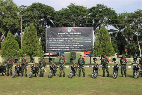 Perkuat Reaksi Cepat Kodim Bangka Distribusikan Sepeda Motor