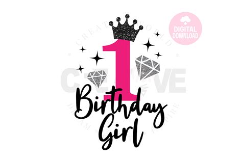 1st Birthday Svg My 1st Birthday Svg Princess Diva 432972 Svgs