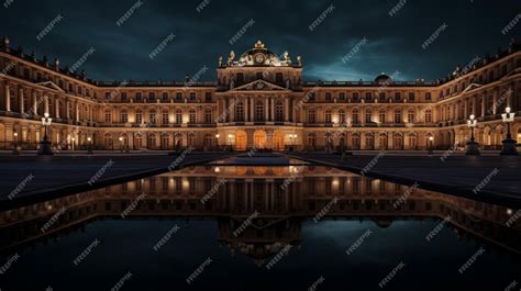 Premium AI Image | Night view of Versailles Palace