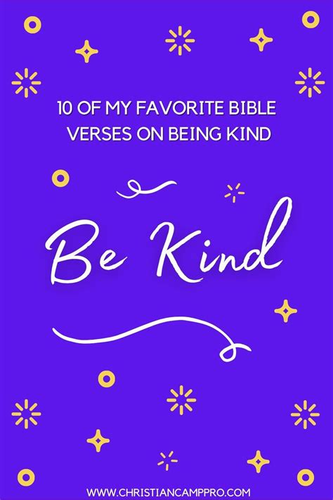 10 Bible Verses On Being Kind Christian Camp Pro