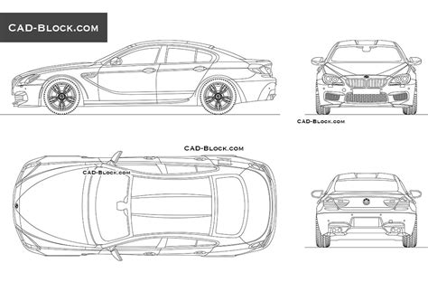 Bmw M Gran Coupe Cad Model