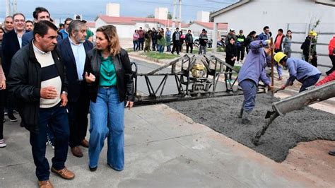 La intendente Fuentes destacó el avance de la pavimentación en los