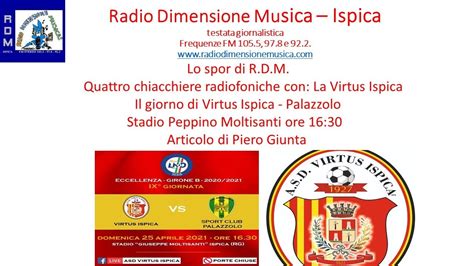 R D M QUATTRO CHIACCHIERE RADIOFONICHE CON LA VIRTUS ISPICA YouTube