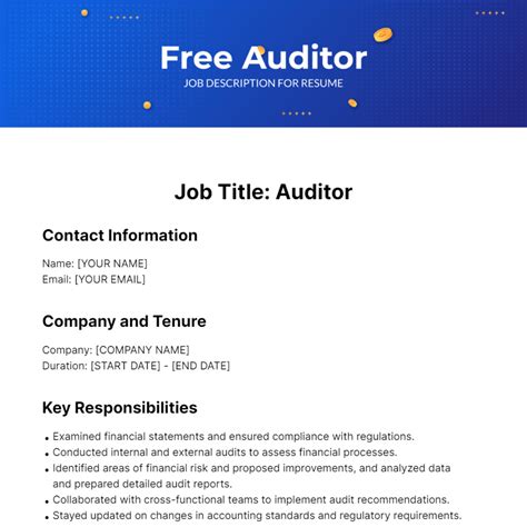 Page 2 Free Job Description Templates And Examples Edit Online And Download