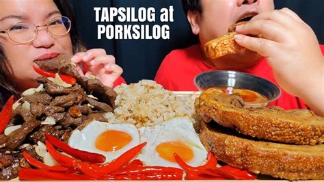 LECHON KAWALI CRISPY PORKSILOG TAPSILOG MUKBANG ASMR Alex Sha