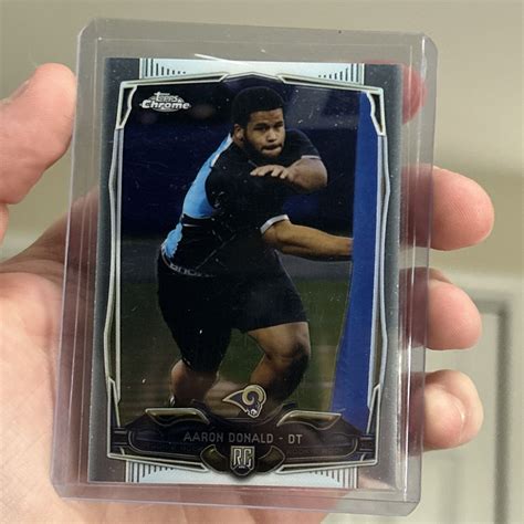 2014 Topps Chrome Orange Refractor 175 Aaron Donald RC For Sale