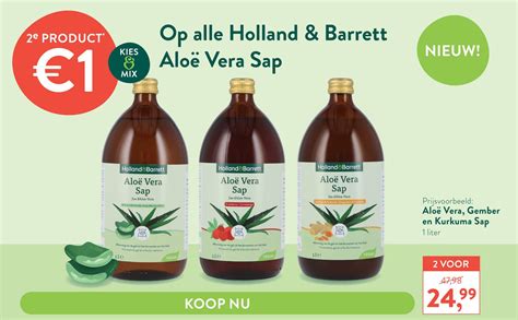 Op alle Holland Barrett Aloë Vera Sap aanbieding bij Holland Barrett