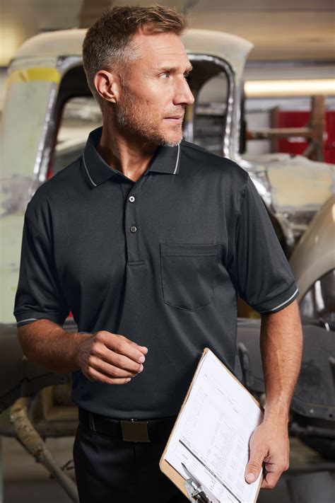 CornerStone Select Snag Proof Tipped Pocket Polo Product CornerStone