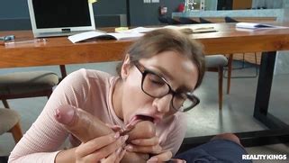 Kriss Kiss In Glasses Is Sucking Cock And Licking Balls In POV Porn Movies 3Movs