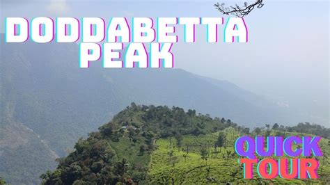 DODDABETTA PEAK DODDABETTA TREK DODDABETTA OOTY OOTY TRAVEL