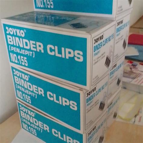 Jual BINDER CLIP NO 155 MEREK JOYKO HARGA SATU GROSS ISI 12 KOTAK