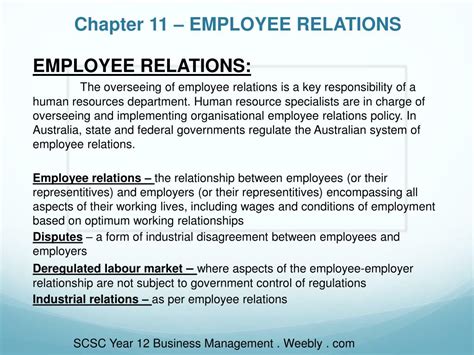 Ppt Chapter 11 Employee Relations Powerpoint Presentation Free