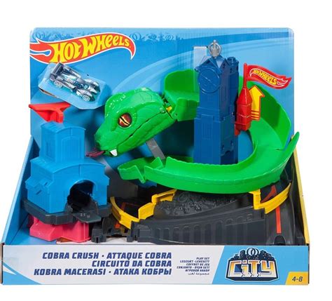 Pista Hot Wheels City Conjunto Ataque Da Cobra Fnb Mattel