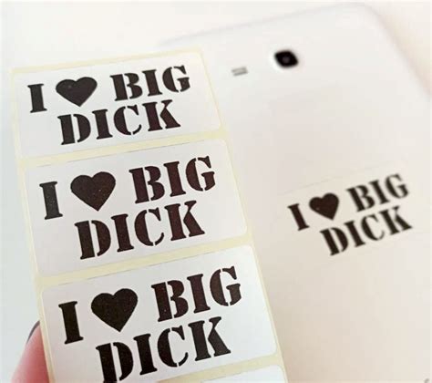 I Love Big Dick Joke Decal Stickers 10 100 Mega Set 250 Pack Sticker I