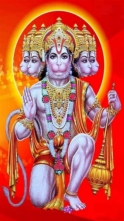 Panchmukhi Hanuman Jay Shree Ram Fondo De Pantalla Del Tel Fono Pxfuel