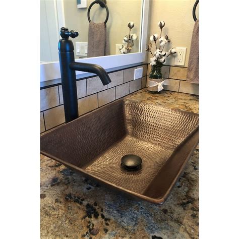 15 In Non Overflow Pop Up Bathroom Sink Drain In Oil Rubbed Bronze D