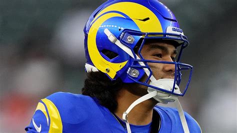 Rams’ Puka Nacua gets emotional during national anthem before game vs ...