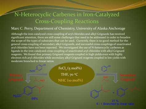 N Heterocyclic Carbenes In Iron Catalyzed Cross Coupling Reactions