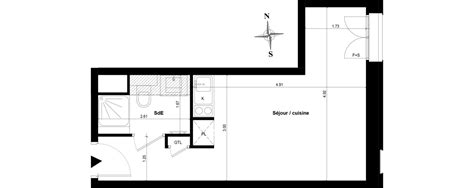 Appartement T1 Meublé De 2491 M2 3ème étage E Oxygen Guyancourt Ref 005