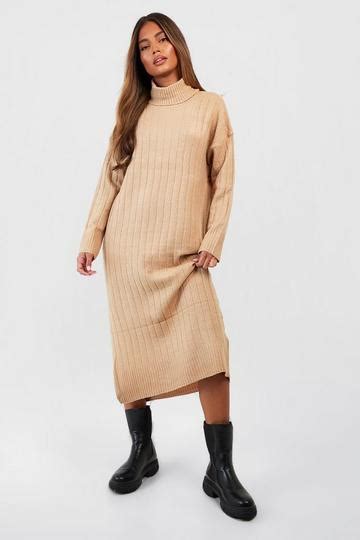 Rib Knit Dresses Boohoo Uk