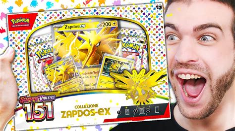 APRO LA NUOVA COLLEZIONE POKEMON 151 DI ZAPDOS Ex Pokemon TCG