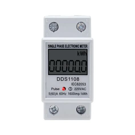 COMPACT DESIGN LCD Monophas Compteur D Nergie Lectrique KWH AC Watt