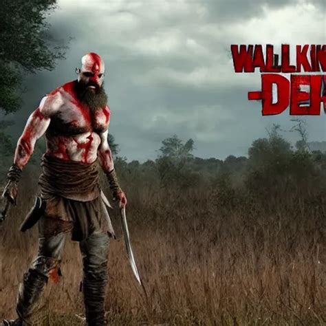 Kratos In The Walking Dead K Detailed Super Realistic Stable Diffusion