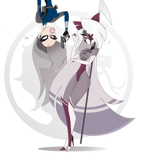 Vaggie vs Loona (art by @eclipsa78) : r/HazbinHotel