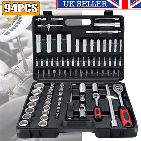 Drive Socket Set Pcs Ratchet Screwdriver Bits Tool Kit