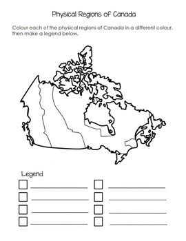 Physical Regions of Canada by Teplin's Treasures | TPT