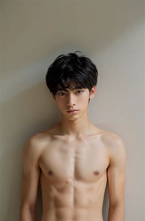18 Year Old Boy Completely Naked Smooth Skin And Black Hair SeaArt AI