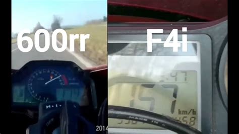 Honda 600rr Vs F4i Acceleration هوندا ٦٠٠ تسارع Youtube