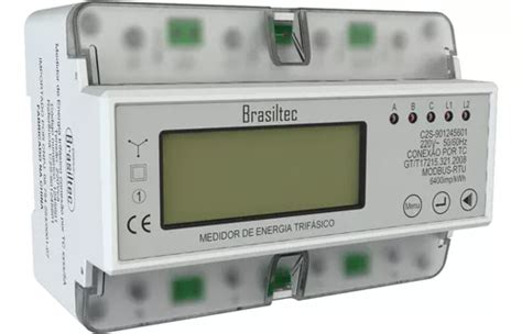 Kit C 2 Medidor Kwh Trifasico 220vca Conexao Por Tc Xxx 5a