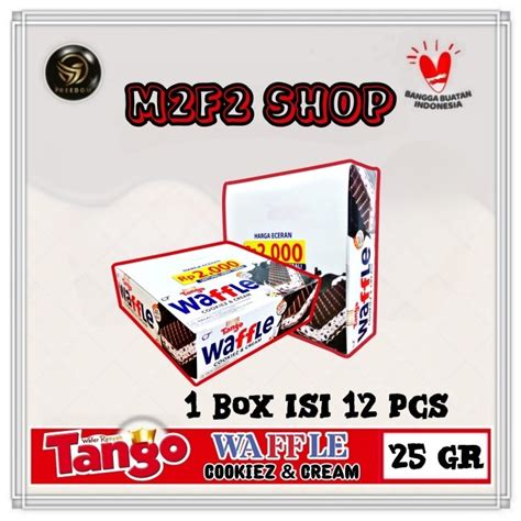 Jual Tango Wafer Waffle Cookiez Cream Krim Susu Vanila Sachet